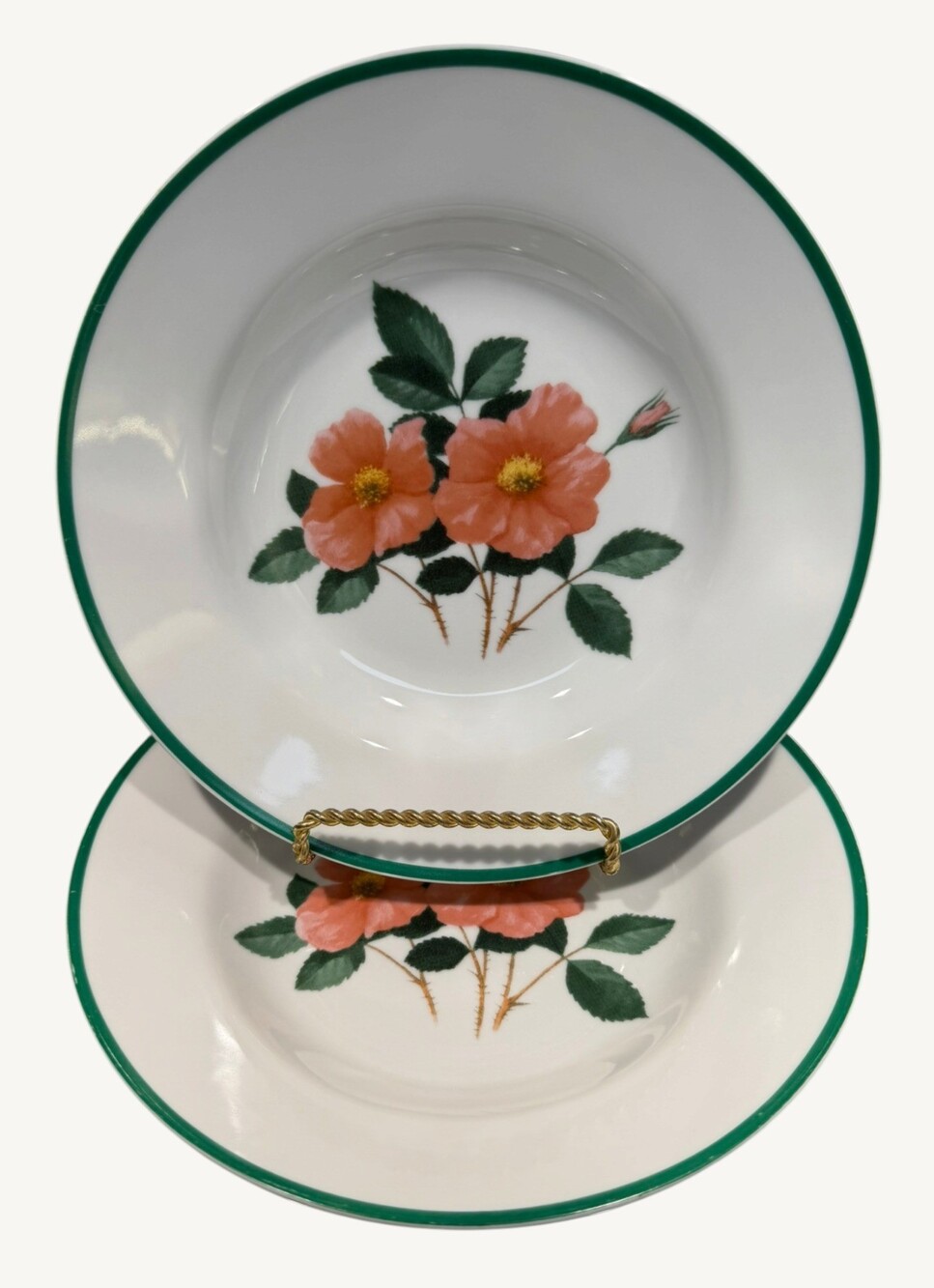 National Wildlife Federation American Wildflowers Wild Rose Soup Bowls Set of 2